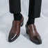 Leather Men's Elevator Oxford Dress Shoes for Wedding and Business Occasions