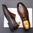 Stylish Men's Oxford Dress Shoes for Business, Weddings, and Office Wear - Elegant Genuine Leather Slip-On Loafers for Casual Occasions