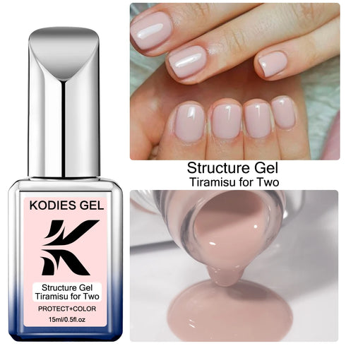 Vibrant Semi-Permanent UV Rubber Base Gel Nail Polish for Stunning Nail Art - Long Lasting 2-in-1 Structure for Easy Application and Soak Off Manicure