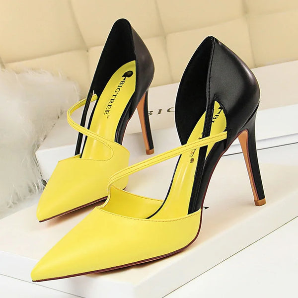 Summer Women 9.5cm High Heels Sandals Party Ankle Strap