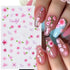 3D Nail Art Stickers with Daisy, Cherry Blossom, Petals, Leaves, and Butterflies for Spring and Summer Manicure Decoration Tips - Slider Style Nail Polish Accessories