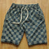 Graphic Plaid Shorts for Men Drawstring Designer Summer Cotton Stylish Thin