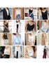 Spaghetti Strap Satin Silk Tank Top Women Sleeveless Halter V Neck Camisole Summer Casual Cami