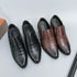 Leather Men's Elevator Oxford Dress Shoes for Wedding and Business Occasions
