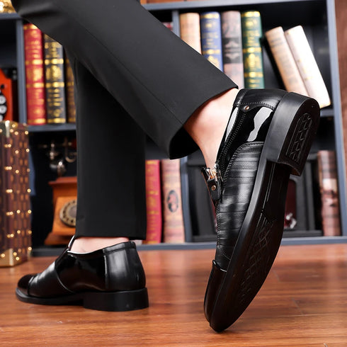 Comfortable Slip-On Walking Shoes for Men Casual Breathable Loafers Handmade Wedding Footwear