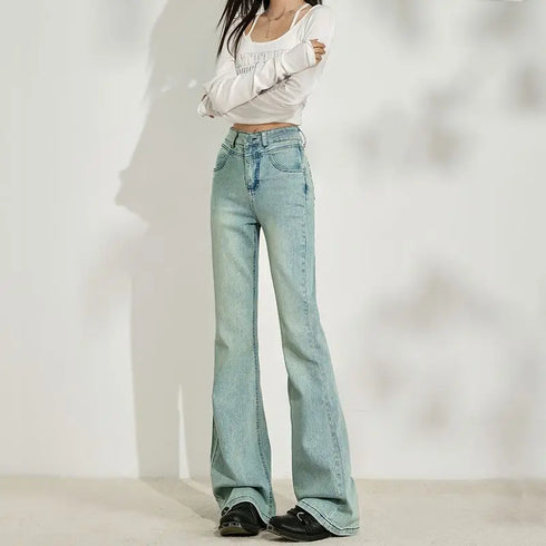 Baggy Jeans For Women - Wide Leg Denim Pants, Vintage Aesthetic, Loose Fit Casual Jeans