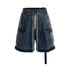 Ro Style Ribbons Streetwear Multi-pockets Cargo Shorts for Men