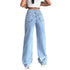 Baggy Jeans Denim Pants High Waisted Loose Fit Vintage Design For Casual Everyday Wear