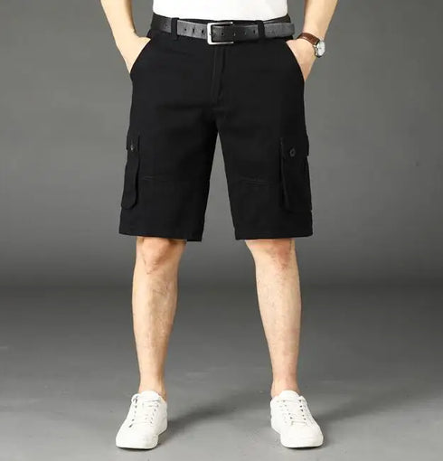 Khaki Half Men's Cargo Shorts Bermuda Designer Jogger Pants