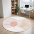 Modern Style Round Carpet Thickened Anti Slip Mat Soft Fluffy Decor Rug
