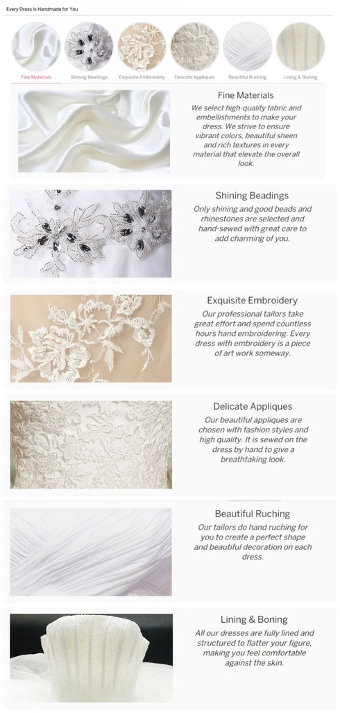 Custom Sparkly Beads Mermaid Wedding Dresses with Attachable Train