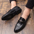 Stylish Italian Leather Penny Loafers for Men - Classic Dress Shoes for Weddings and Formal Events, Available in Big Sizes 38-48