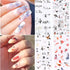 Elegant Chinese Character Nail Art Foils - 10pcs Crane, Bamboo, Gold Fish, and Flower Slider Stickers for Stunning Gel Polish Nail Decoration, Marble Nail Designs, BEDXK12