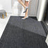 Absorbent Striped Indoor/Outdoor Mat: Entryway and Patio Floor Protector