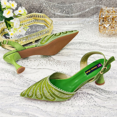 Venus Chan Shoes and Bag Set for Women's Party Heels