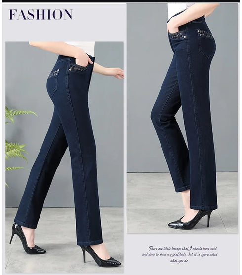 Casual Oversized 38 Mother Jeans with Embroidered Pockets - High-Waisted Loose Straight Leg Denim Trousers for Effortless Fall Outfits and Stylish Jeans Outfit Inspo