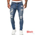 Ripped Slim Fit Denim Distressed Ankle Length Mens Jeans