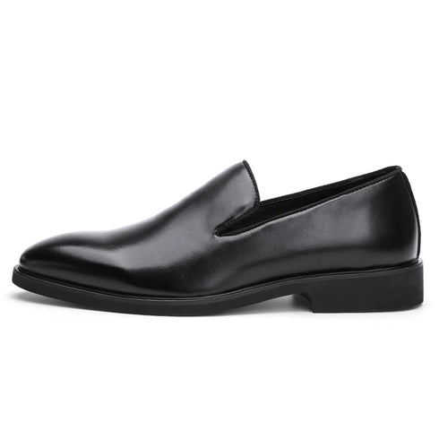 Business Formal Slip-On Leather Shoes for Men Dress Fashion Oxford Moccasins