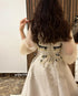 Customized Jiayigong Applique Wedding Party A-line Gown