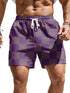 Men's Resort 3DPrinted Checkered Pattern Board Shorts for Beach