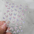 Adorable Pink Christmas Nail Art Stickers with Shiny Shells, Cute Snowflakes, Stars, and Wreaths - 5D Embossed Nail Decorations for Festive Nail Designs