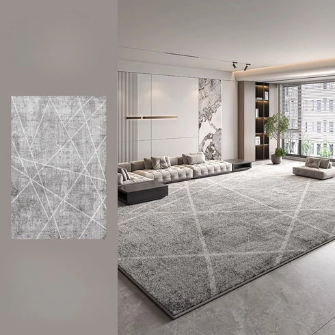 Modern Style Plush Carpet Large Area Rug Thick Washable Lounge Floor Mat Fluffy Soft Home Decor