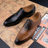 Classic Men's Oxfords Genuine Leather Shoes for Wedding Party Office and Business Suits