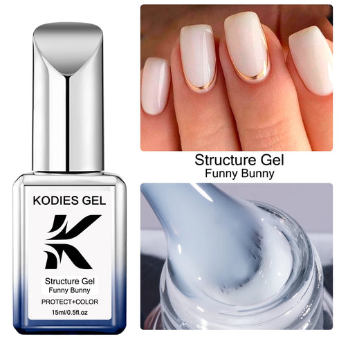 Vibrant Semi-Permanent UV Rubber Base Gel Nail Polish for Stunning Nail Art - Long Lasting 2-in-1 Structure for Easy Application and Soak Off Manicure