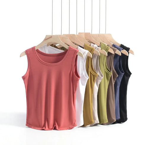 Plus Size Summer Loose Tank Tops - Modal Thin Sleeveless Tees for Women in Sizes XL to 8XL - Perfect Casual Base Camisole for Warm Weather