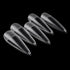 120Pcs Clear Frosted Stiletto, Almond, and Square Fake Nails - Full Coverage Gel X Coffin Manicure Tips for Stunning Autumn Nails