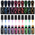 Reflective Glitter Gel Nail Polish for DIY Nail Art – Semi-Permanent Soak Off UV Graffiti Stripe for Stunning Fall Season Nails