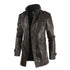 Men's Casual Fleece-Lined Leather Windbreaker Coat - Stylish Moto & Biker Jacket for Autumn and Winter Wear