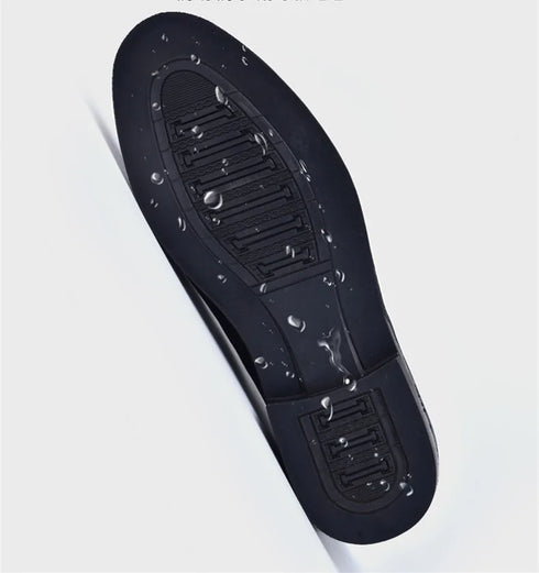 Men's Formal Leather Shoes Pointed Toe Loafers for Office Business Casual Wear