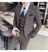 Stylish Business Casual Three-Piece Suit for Men with Vest and Trousers