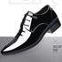 Elegant Oxford Leather Shoes for Men - Breathable and Comfortable Formal Flats for Office, Weddings, and Daily Wear - Perfect Plus Size Business Footwear with Pointed Toe Design