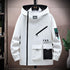 Men's Casual Zipper Hooded Jacket - Spring and Autumn Baseball Uniform with Front Pocket, Loose Pullover Style for Everyday Wear