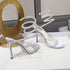 Rhinestone Snake Stiletto Gladiator Sandals For Wedding