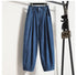 Women Casual Jeans Korean Style Streetwear Loose High Waist Denim Pants
