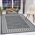 Modern Bordered Rugs for Living Room and Bedroom Decorative Area Carpet Non-slip Floor Mat