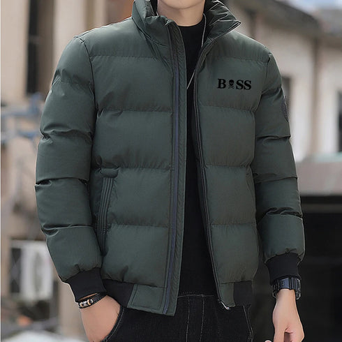 Men's Thick Thermal Cotton Parka Jacket for Winter - Windproof Casual Outerwear in Sizes M-5XL