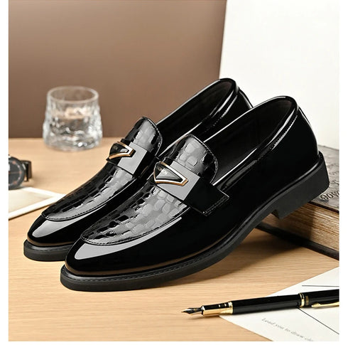 Large Size Men's Dress Shoes Soft Sole Casual Wedding Footwear