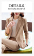 Korean Elegant Casual Blazer Coat and Flare Pants Two-Piece Women's Suit Set for Autumn/Winter Fashion
