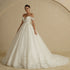 BEPEITHY Customized Luxury Strapless A Line Glitter Wedding Dresses
