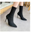 Sexy Sock Boots Knitting Stretch High Heels for Women Fashion Shoes Ankle Boots