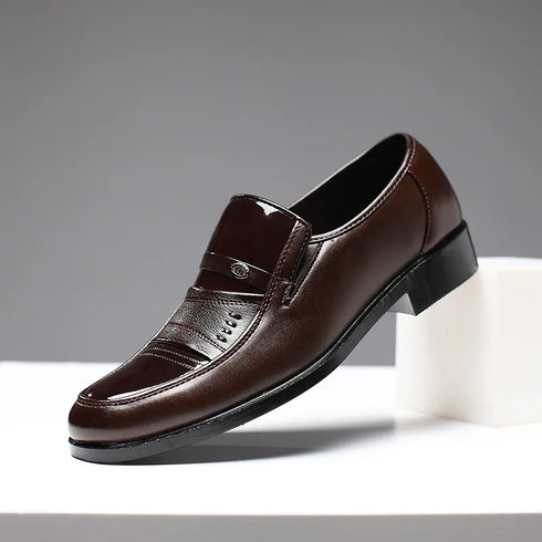 Stylish Men's Oxford Dress Shoes - Formal Round Toe Business and Wedding Loafers for Every Occasion, Comfortable and Breathable Fashion Footwear