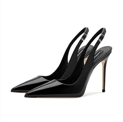 Sexy Pointed Toe Patent Strappy Party Sandals For Women