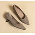 Stylish Women's Pointed Toe Slip-On Flat Pumps for Casual Spring and Autumn Wear