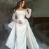 Eightree White Mermaid Wedding Dresses Off The Shoulder Gowns