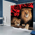 4 Piece Doormat Shower Curtain Set with Non-Slip Rugs Toilet Seat Cover and Bath Carpet for Bathroom Decor