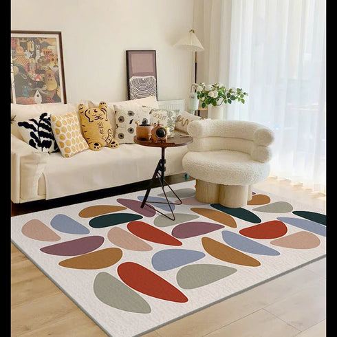 Geometric Irregular Lines Large Area Living Room Carpet Soft Fluffy Bedroom Rug Modern Home Decoration